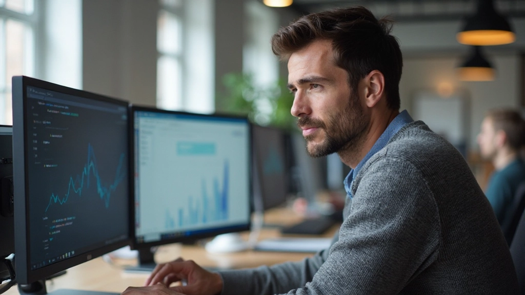 Designer reviewing user feedback and analytics on multiple screens