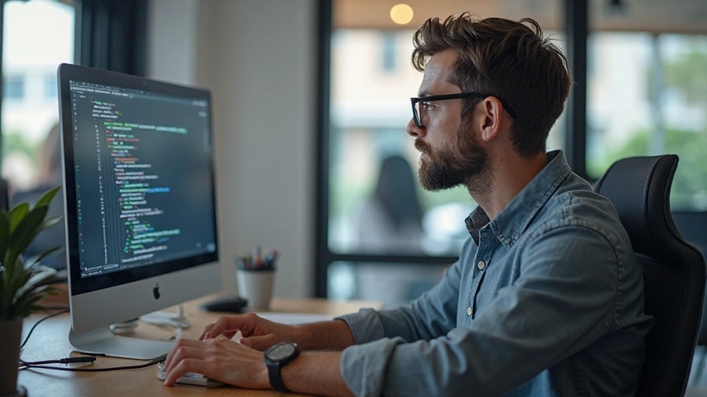 Code editor showing flexbox CSS properties with flex-direction and flex-wrap highlighted, clean syntax highlighting