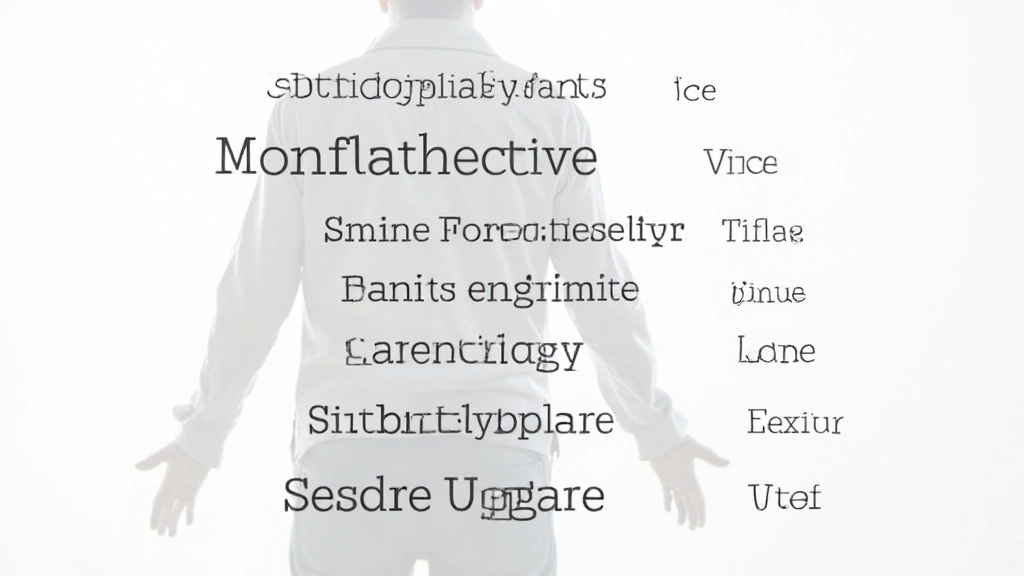 Typography hierarchy demonstration showing multiple font sizes and weights used in a structured layout