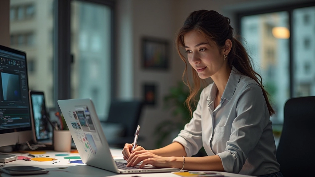 Typography showcase displaying multiple font pairings and hierarchy examples for web design